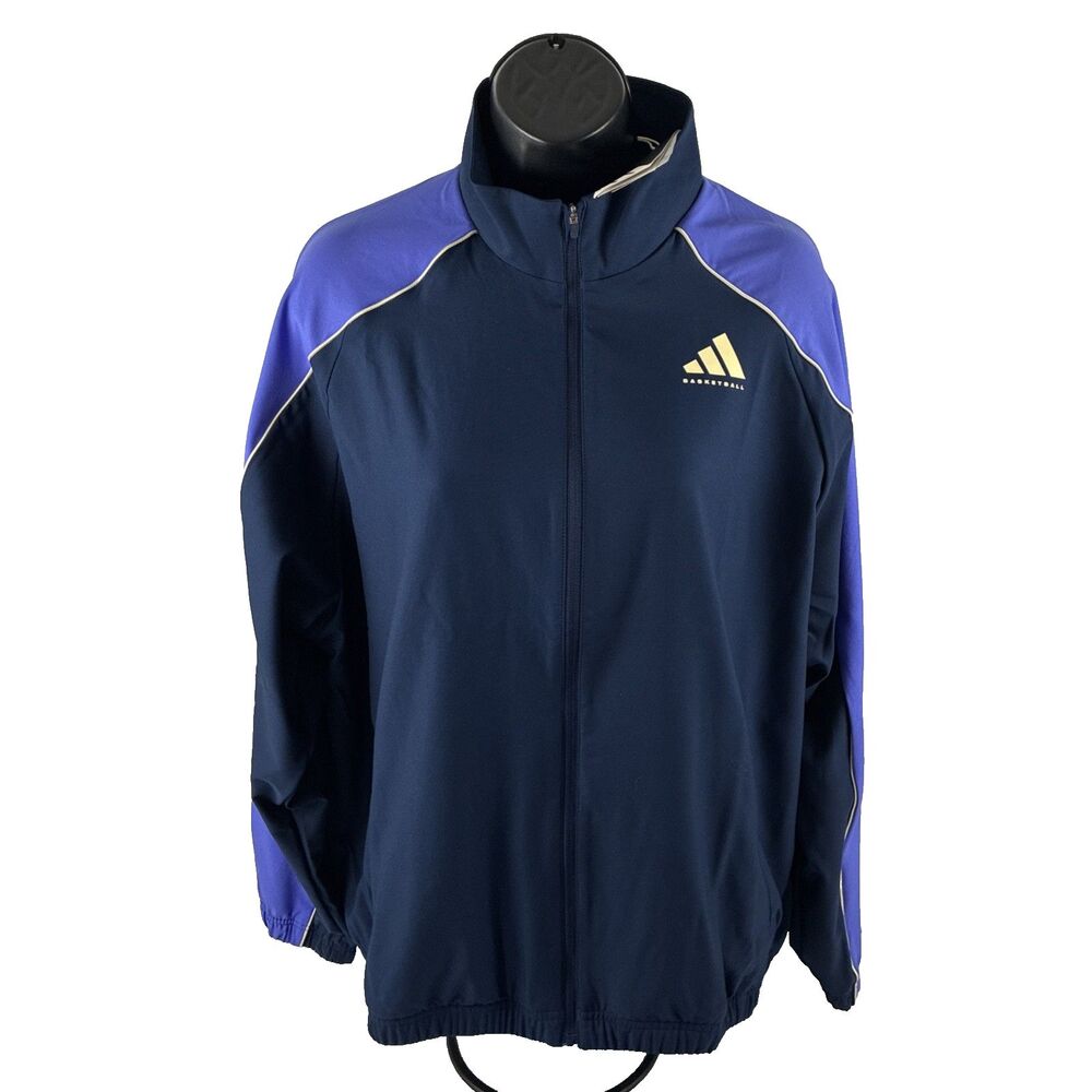 NWT ADIDAS Womens Large Crazylite SELECT Athletic Basketball Jacket JL6462 Blues